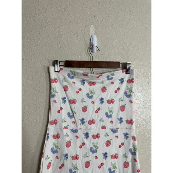 Djerf Avenue Summer Berries Tube Dress Womans XL - Picture 4 of 9